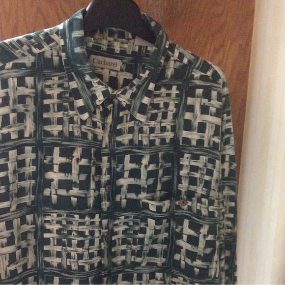 🛍3 for $30🛍Men’s Vintage Cacharel collared long sleeve button down shirt - Picture 2 of 3